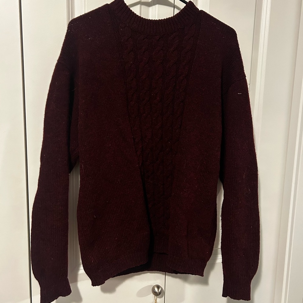 Burgundy Sweater